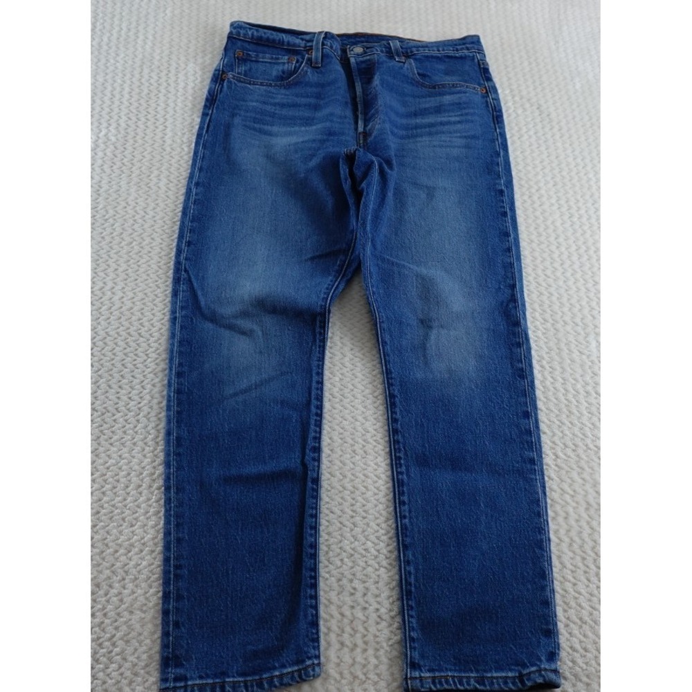 Levi's 501 Skinny Jeans FITS 27x27 Button Fly Medium Wash Denim Red Tab